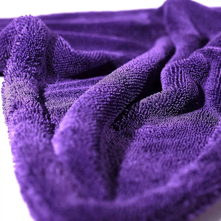 Microfibre Plush Twist Drying Towel (Purple or Grey)